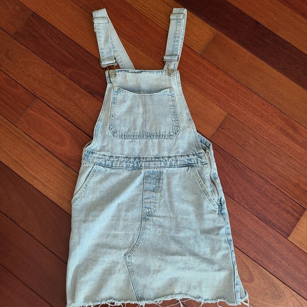 XS Acidwash Overall Skirt